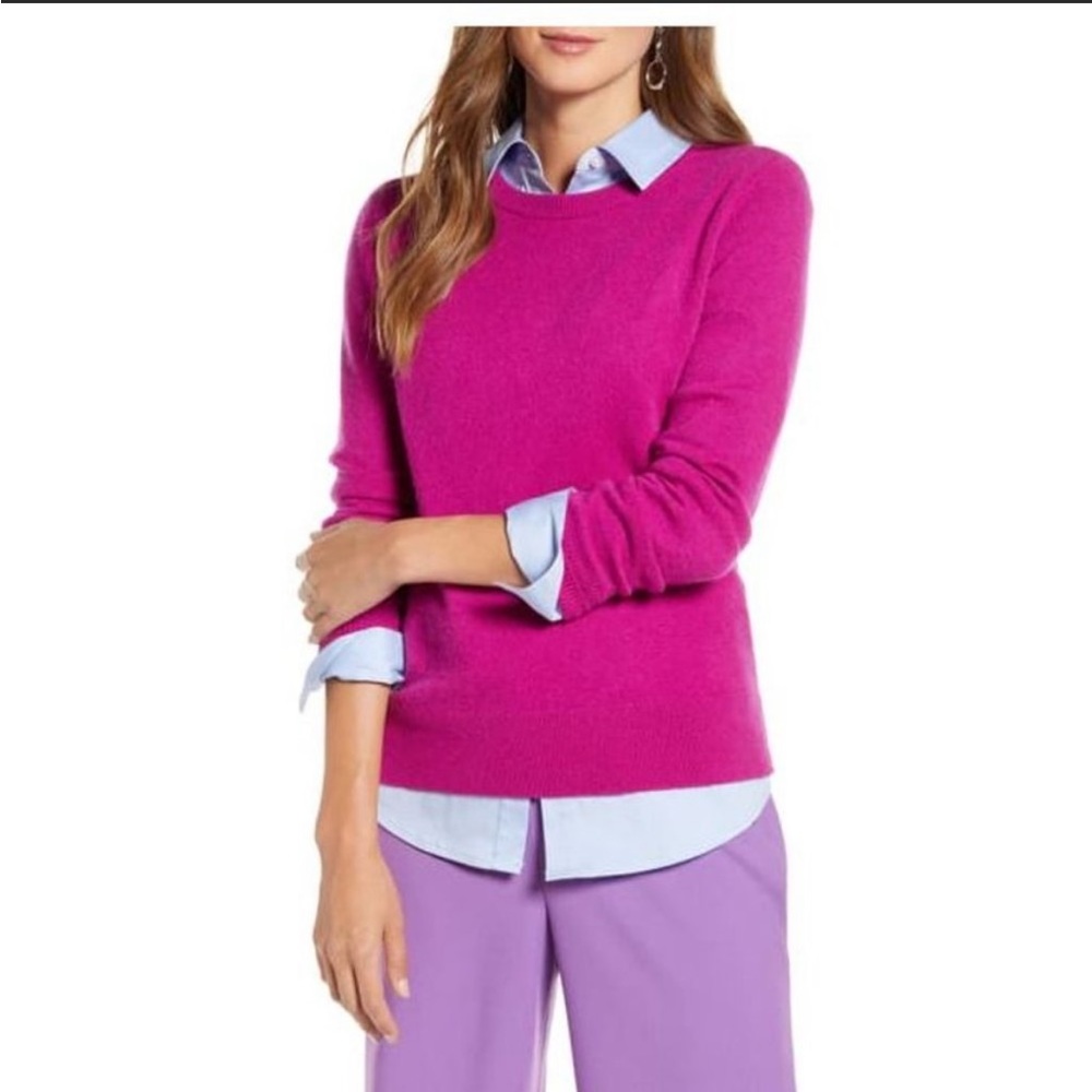 *HALOGEN* Crewneck Cashmere Sweater